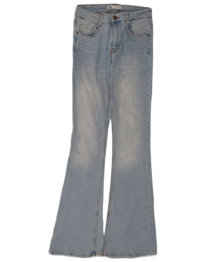 Blugi evazați pentru femei Zara EU 36 XS W26 L33 Albastru