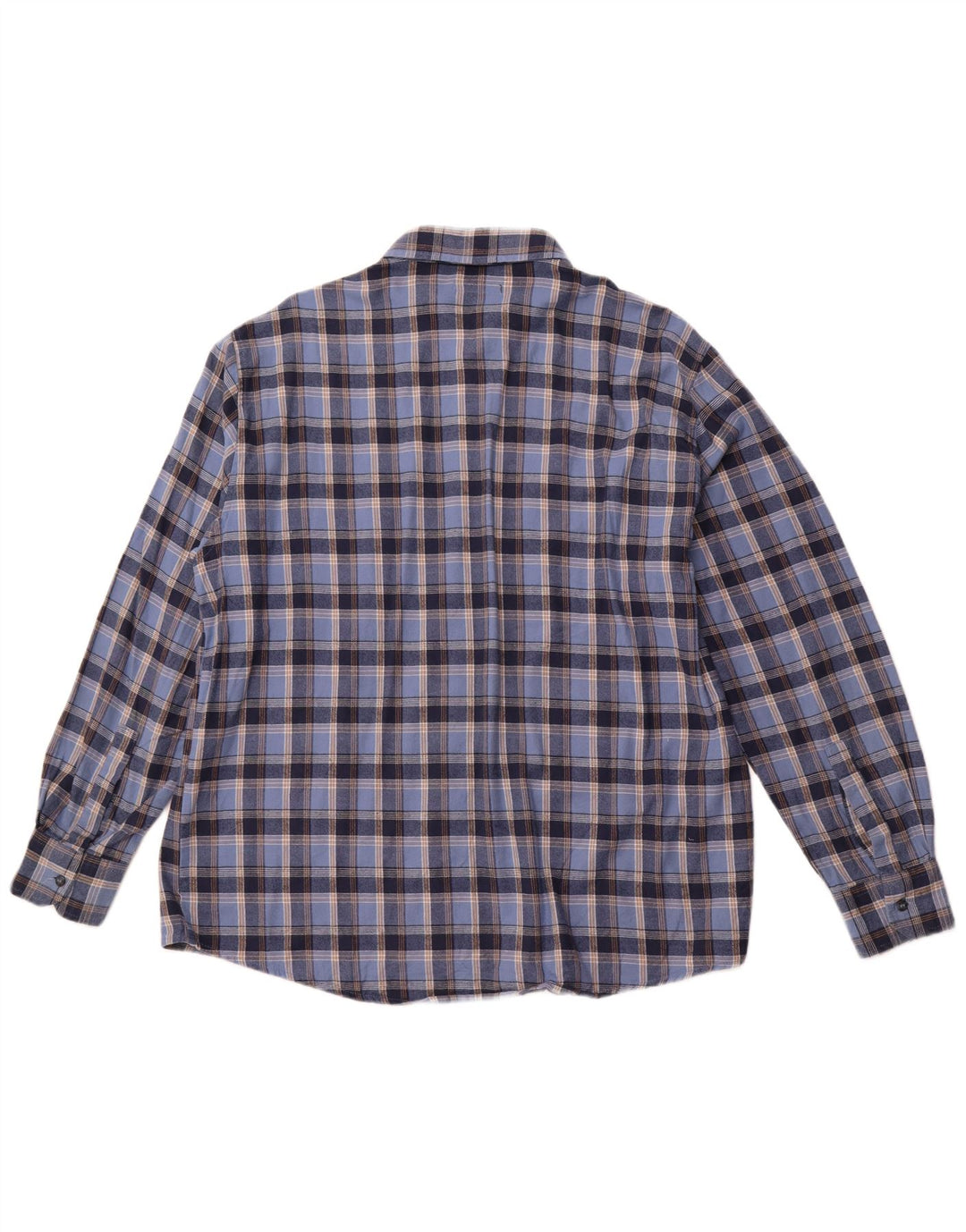 Cămașă de flanel pentru bărbați SEA BARRIER, bumbac cu carouri albastre