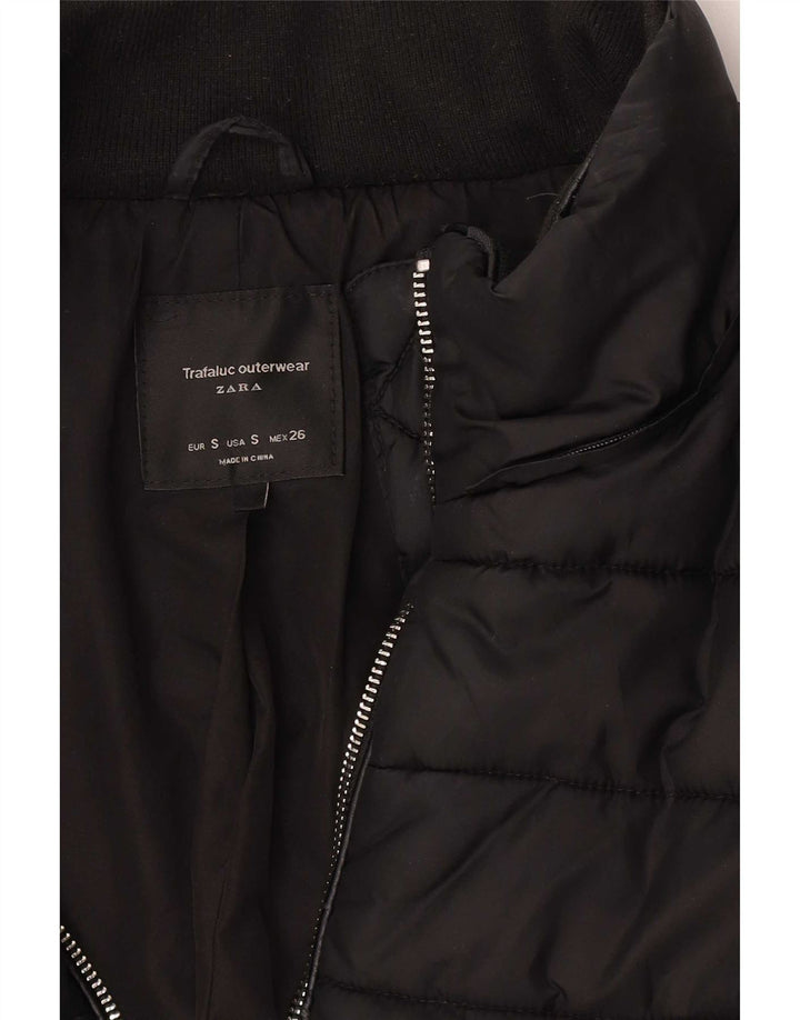 Jachetă căptușită Trafaluc pentru femei Zara UK 10 Small Black