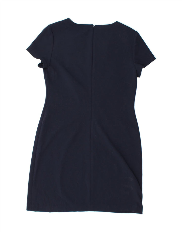 TOMMY HILFIGER Womens Sheath Dress US 8 Medium Navy Blue Polyester Vintage Tommy Hilfiger and Second-Hand Tommy Hilfiger from Messina Hembry 