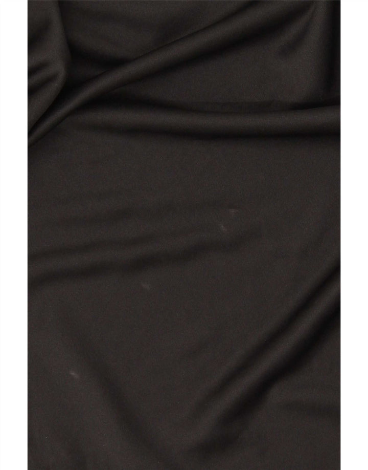 Adidas pentru bărbați, cu fermoar și gât, cu mânecă lungă, XL, poliester, negru