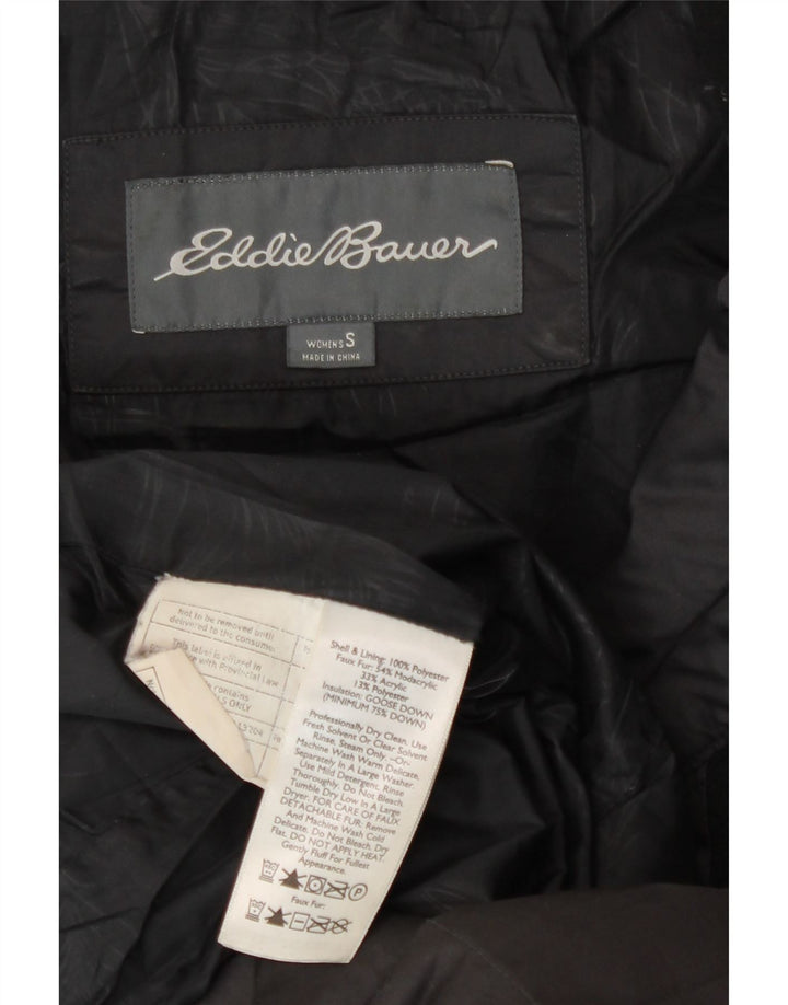 Eddie Bauer Jachetă supradimensionată pentru femei UK 10 Poliester negru mic