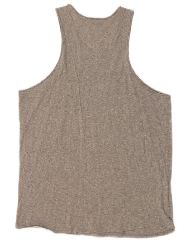 Vest Top Femei Fila UK 14 Medium Gri Bumbac
