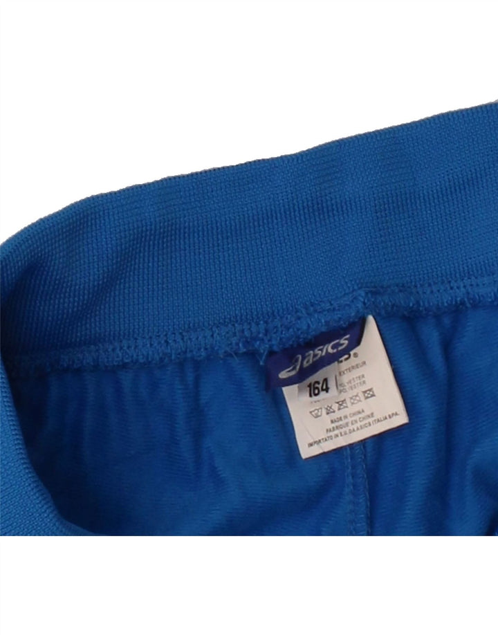 ASICS Girls Tracksuit Trousers 13-14 Years  Blue Polyester Vintage Asics and Second-Hand Asics from Messina Hembry 