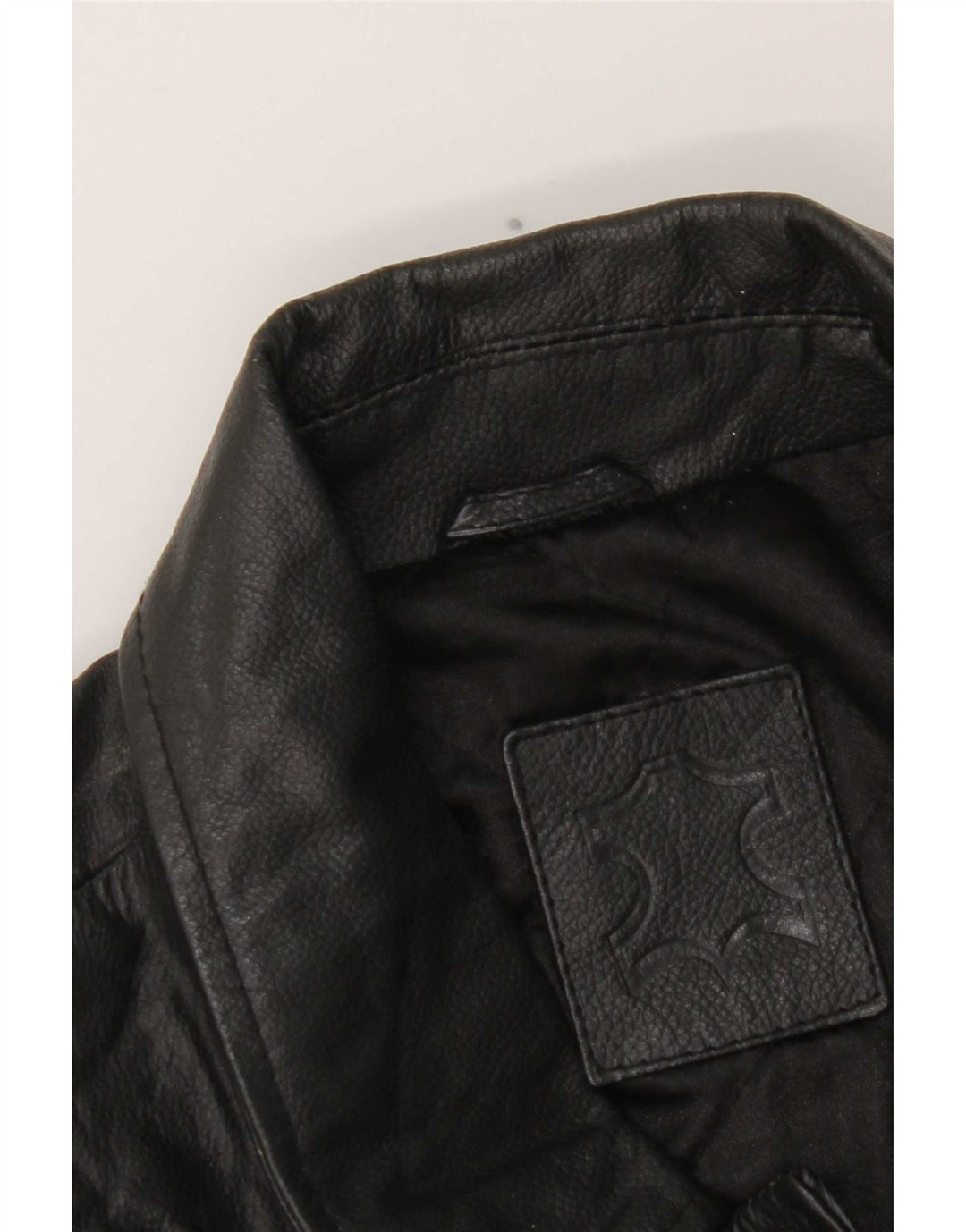 Jachetă de piele vintage pentru bărbați UK 40 Large Black