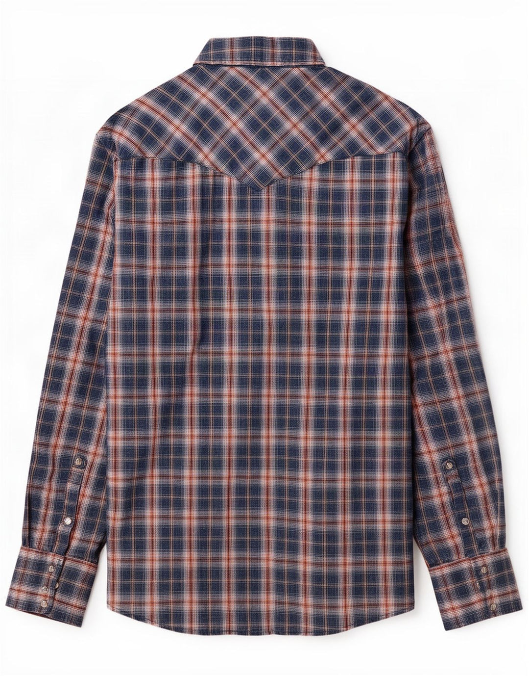 Cămașă de flanel pentru bărbați Wrangler, cu carouri mari, albastre