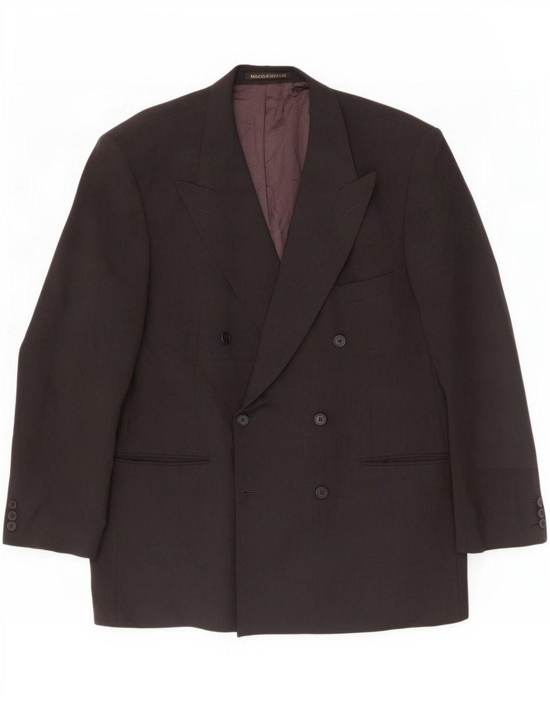 Jachetă pentru bărbați Marks & Spencer cu două piepturi, UK 44 XL, poliester negru
