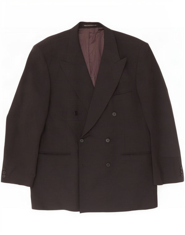 Jachetă pentru bărbați Marks & Spencer cu două piepturi, UK 44 XL, poliester negru
