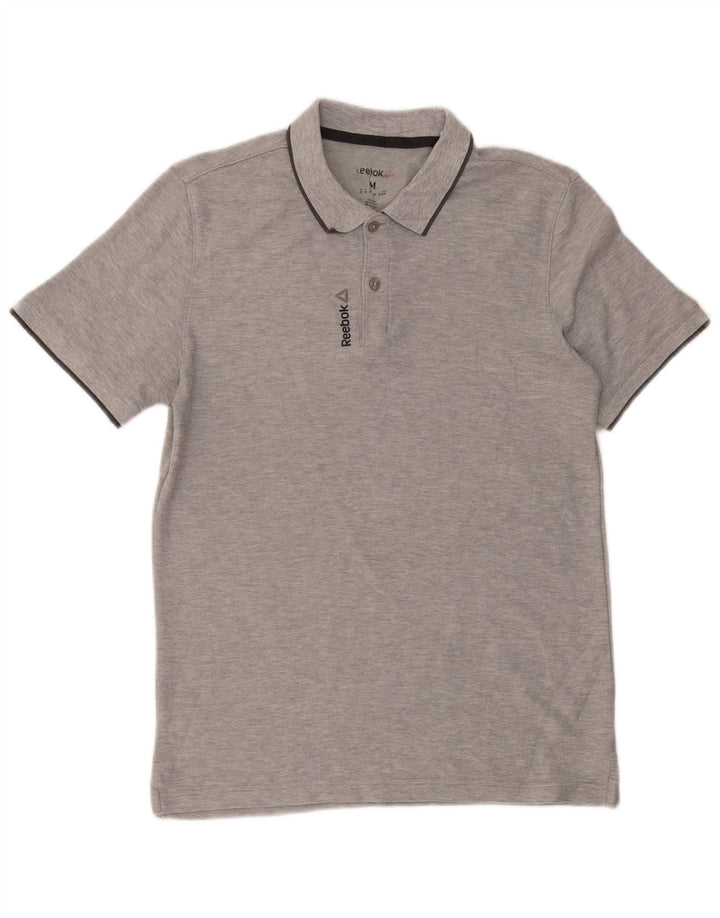 Tricou polo Reebok pentru bărbați, gri mediu, pătat