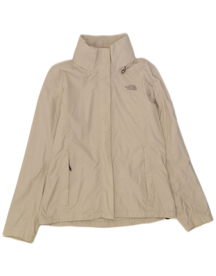 Jachetă de ploaie cu glugă The North Face pentru femei UK 14 Medium White Nylon