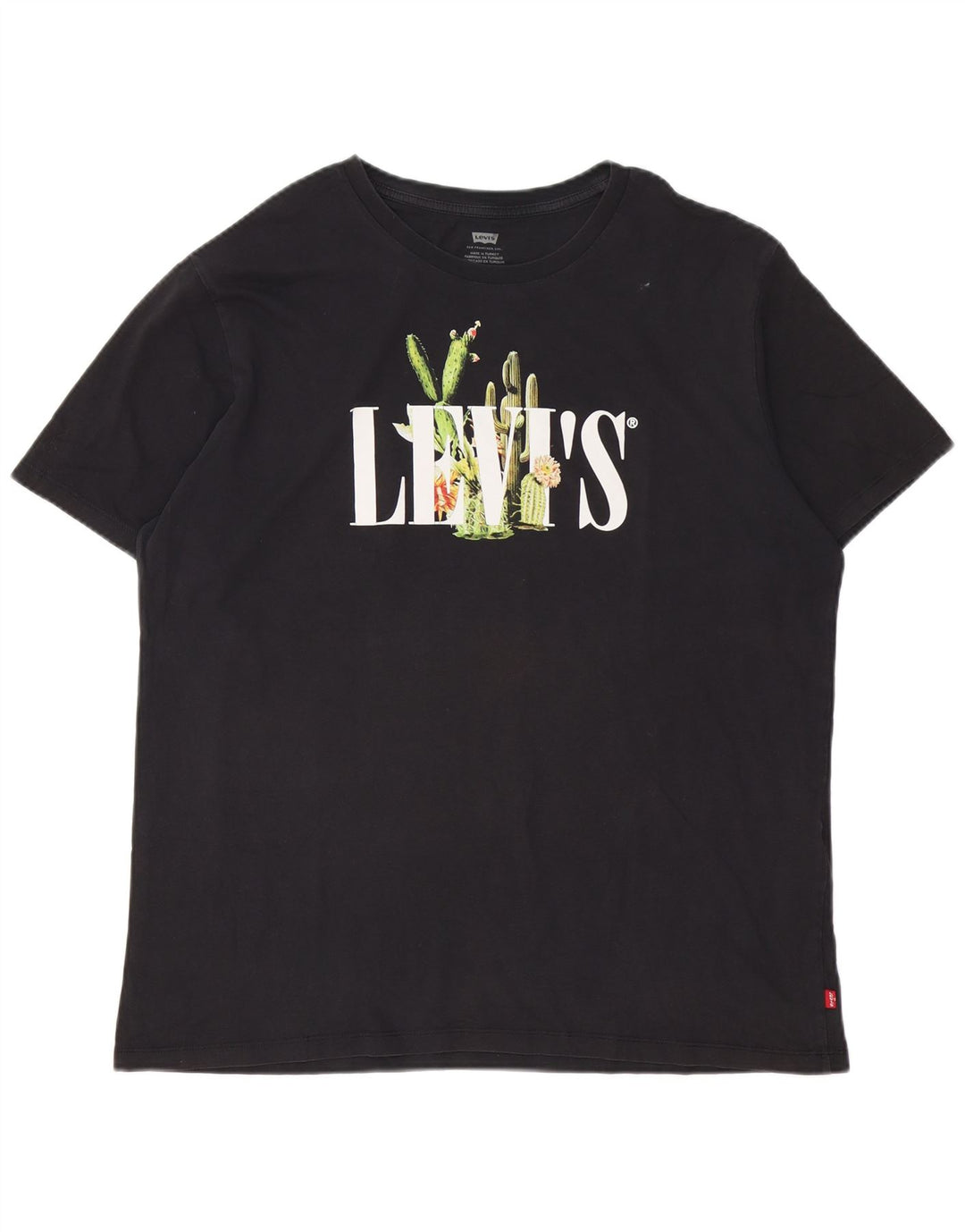 Tricou grafic pentru bărbați Levi's Top XL bumbac negru