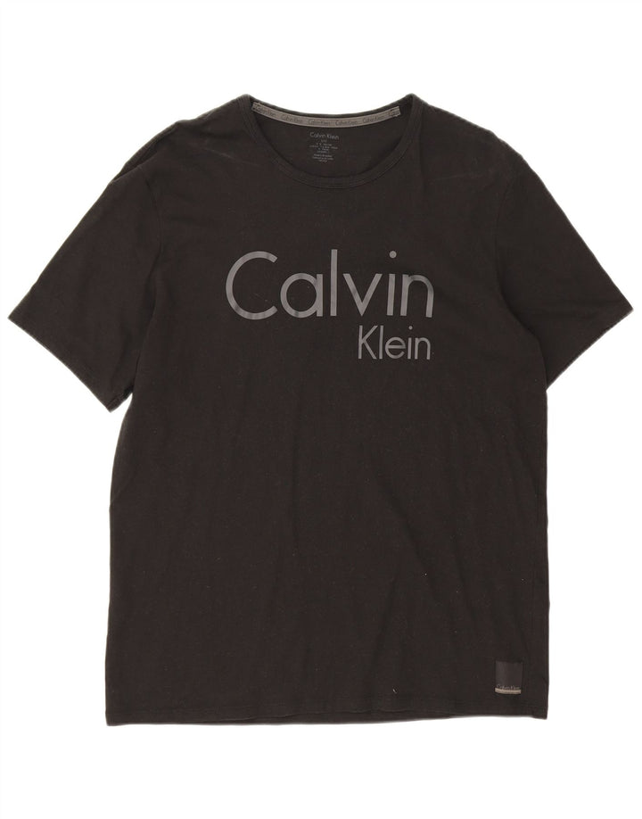 Tricou grafic Calvin Klein pentru bărbați Top mare negru