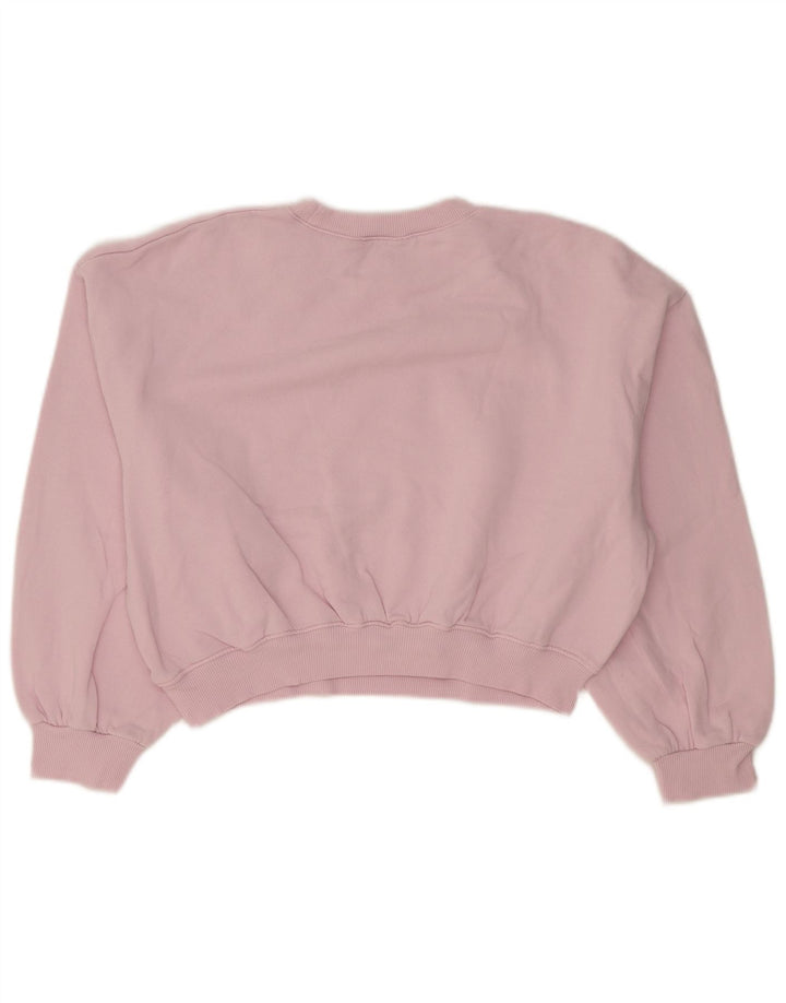 Pulover Oversized Crop pentru Damă Zara UK 10 Mic Roz