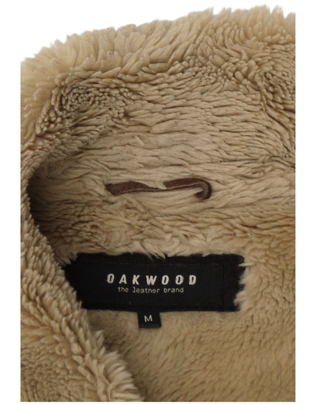 Jachetă Oakwood pentru femei Sherpa Suede UK 12 Medium Brown Leather