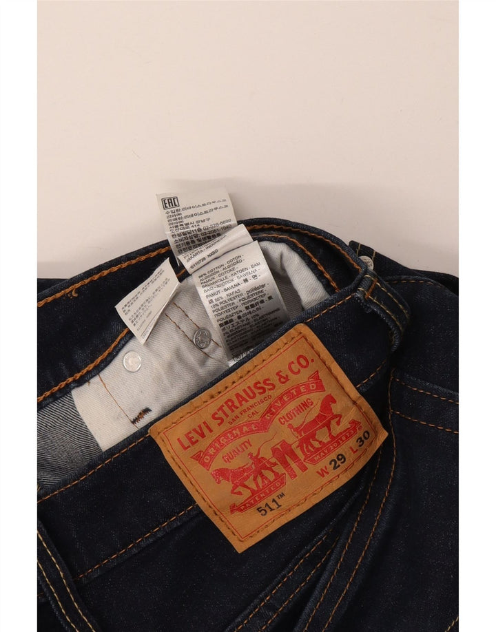Blugi 511 slim pentru femei LEVI'S W29 L30 bumbac bleumarin