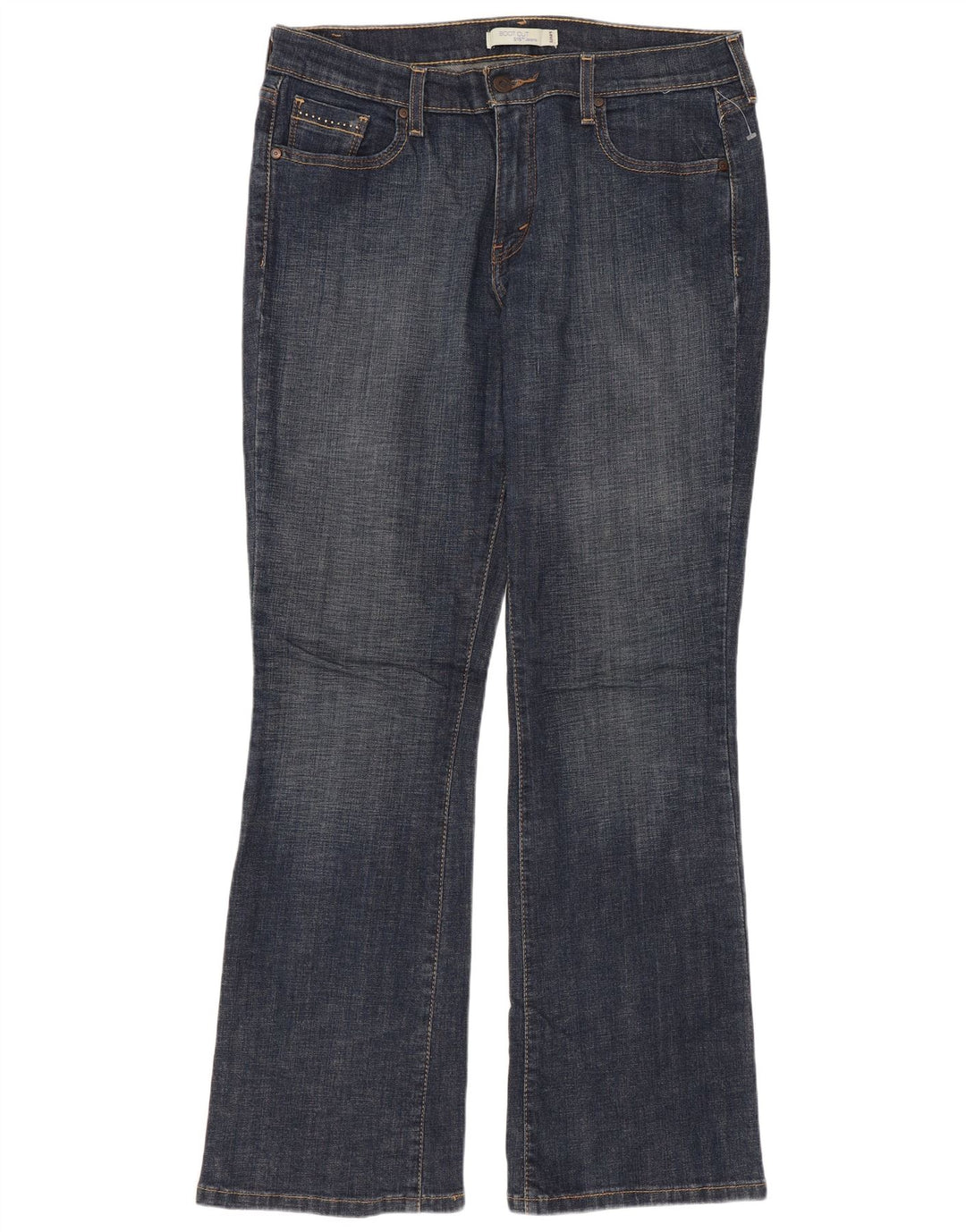 LEVI'S Blugi pentru femei 515 Bootcut US 12 Large W34 L32 Bleumarin Bumbac