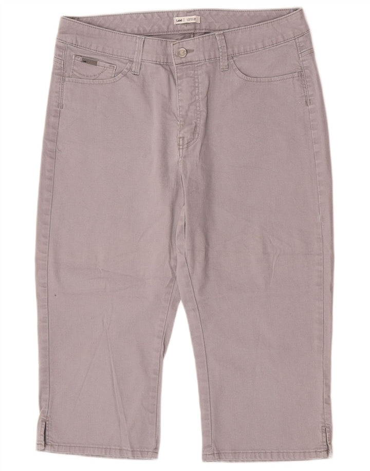 Blugi Capri pentru femei LEE US 14 XL W34 L19 bumbac gri