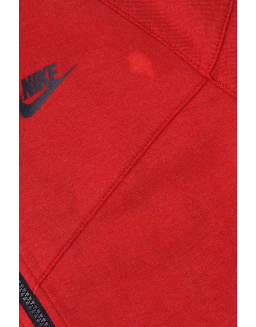 Pulover Nike pentru bărbați, cu fermoar, bumbac, roșu