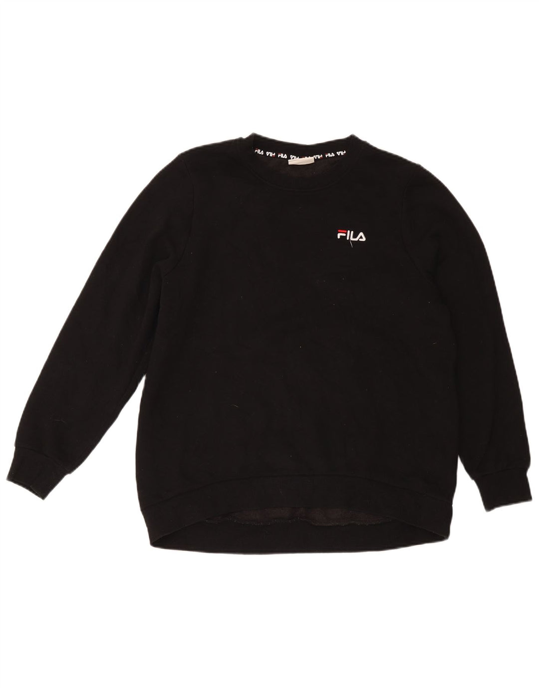 Pulover Fila Femei Pulover UK 14 Mare Negru Bumbac