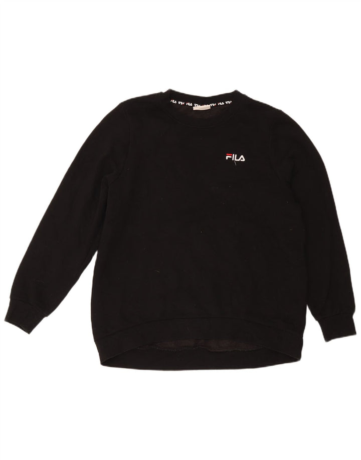 Pulover Fila Femei Pulover UK 14 Mare Negru Bumbac