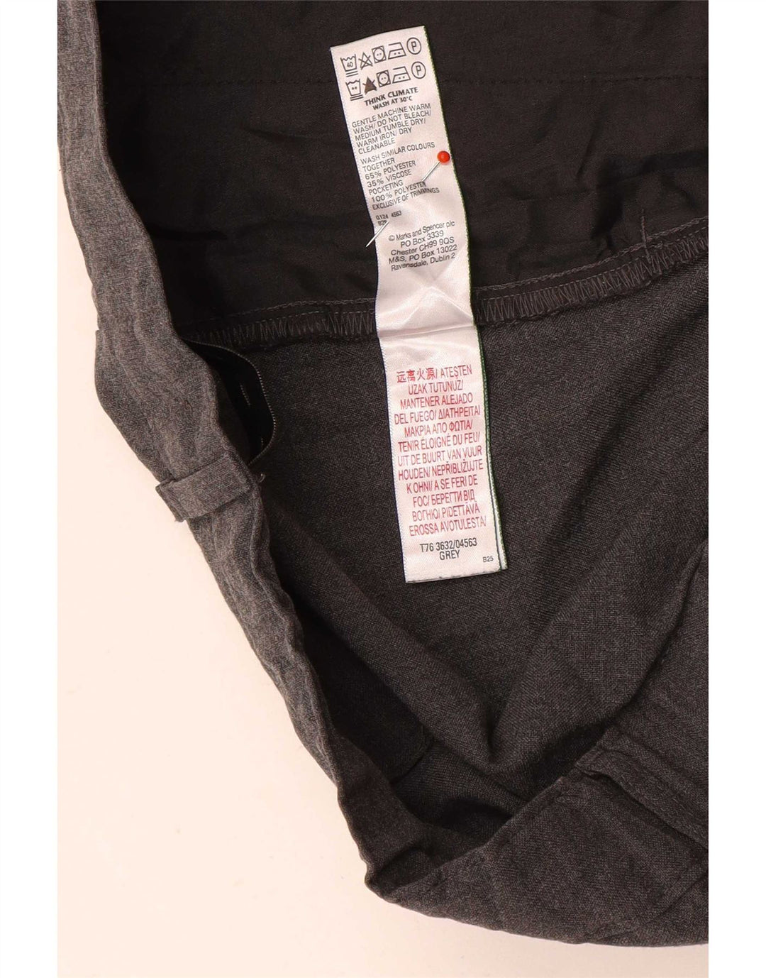 Pantaloni pentru băieți Marks & Spencer 15-16 ani W36 L29 gri
