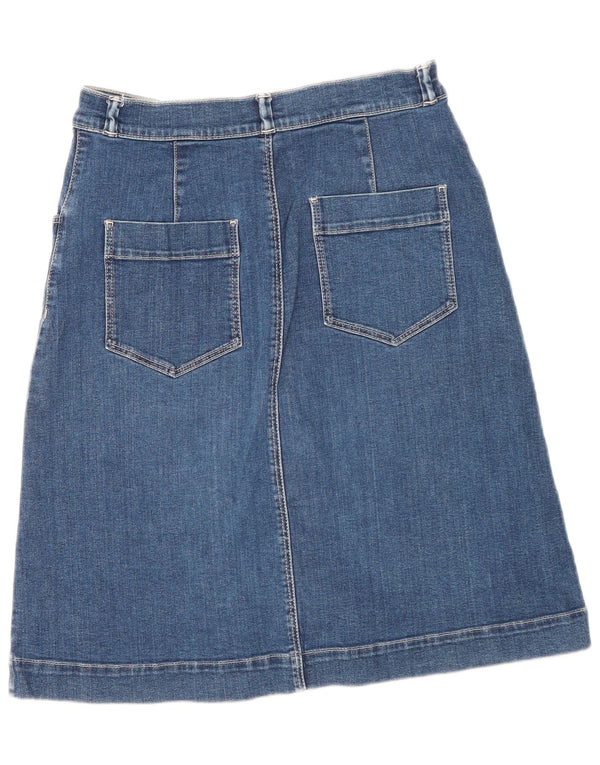 Fusta de blugi Massimo Dutti pentru femei EU 40 Medium W30 Bumbac bleumarin