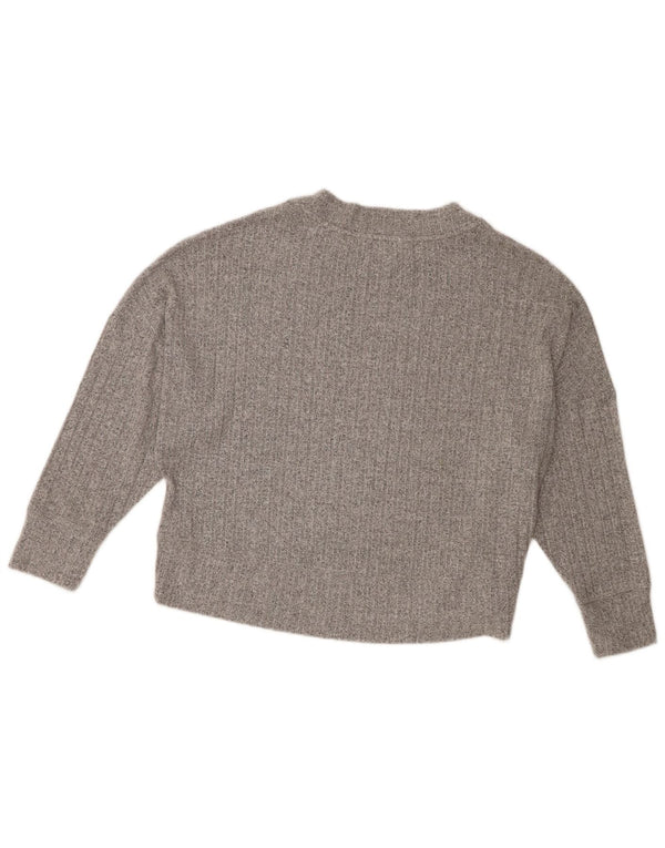 Pulover pentru femei Marks & Spencer cu decolteu rotund UK 10 mic, gri, pete