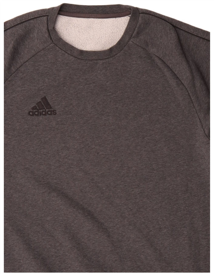 Hanorac pentru bărbați Adidas Jumper mic, gri, bumbac