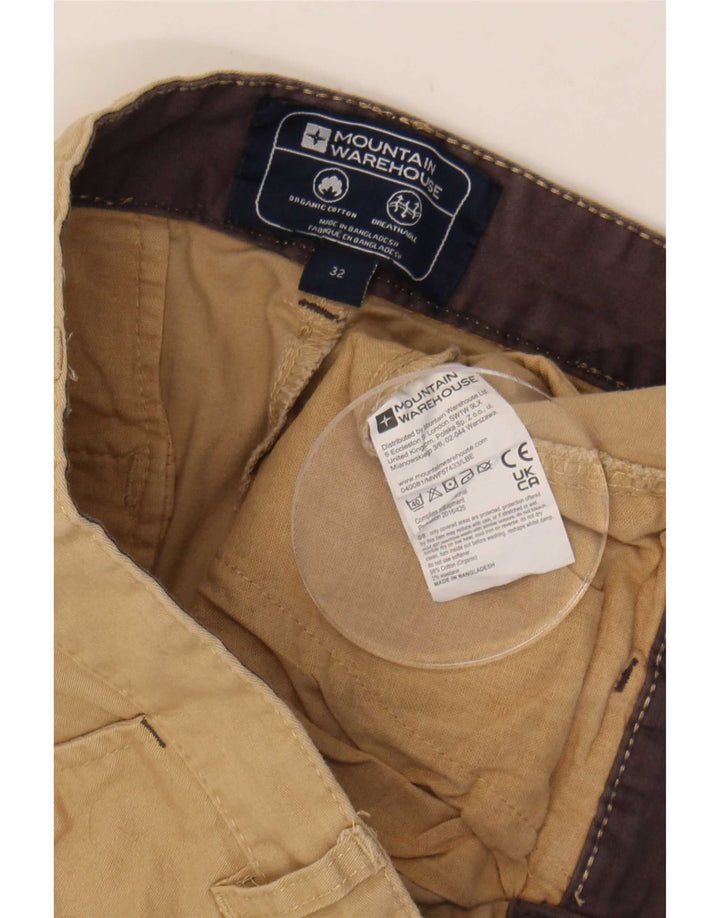 Pantaloni scurți chino pentru bărbați Mountain Warehouse W32 Bumbac Bej Mediu