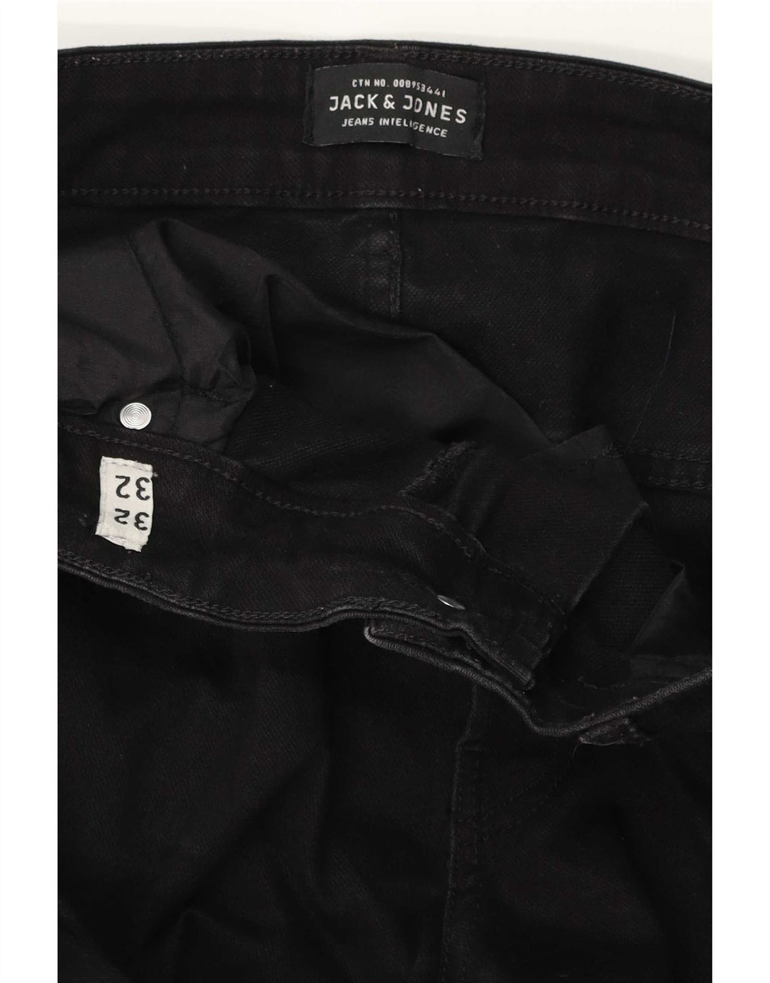Blugi slim pentru bărbați Jack & Jones W32 L32 negri