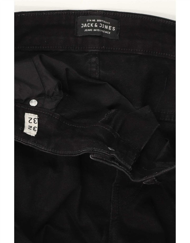 Blugi slim pentru bărbați Jack & Jones W32 L32 negri