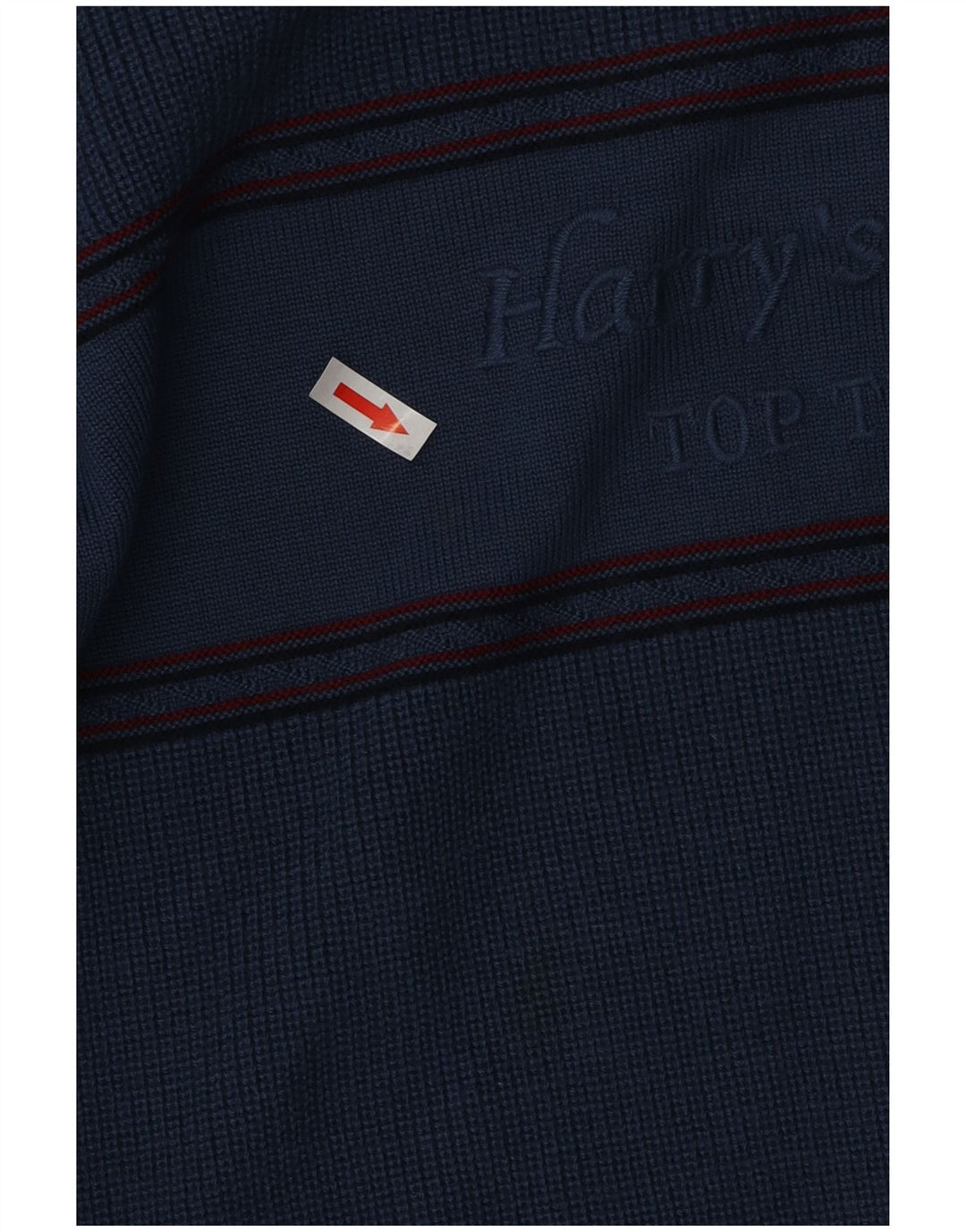 Pulover VINTAGE pentru bărbați, cu grafică, cu decolteu, XL, lână albastră