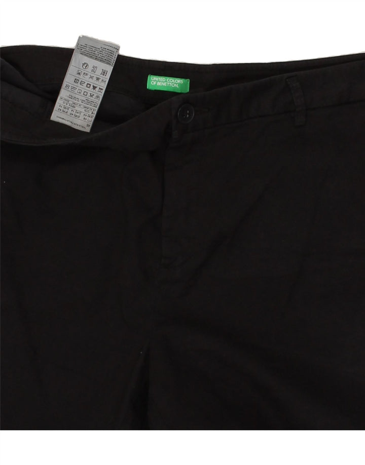 BENETTON Womens Chino Shorts IT 46 Large W36 Black Cotton Vintage Benetton and Second-Hand Benetton from Messina Hembry 