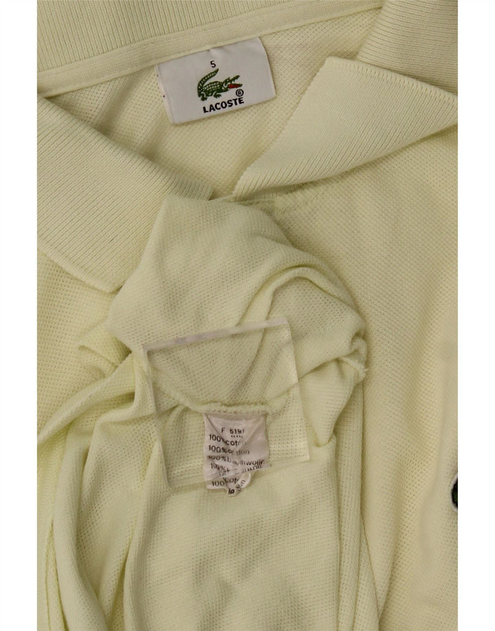 LACOSTE Mens Polo Shirt Size 5 Large Yellow Cotton Vintage Lacoste and Second-Hand Lacoste from Messina Hembry 