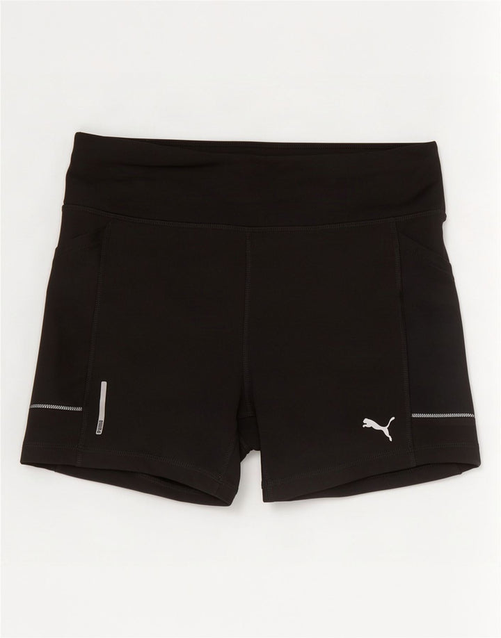 Pantaloni scurti sport Puma pentru femei UK 12 Poliester mediu negru