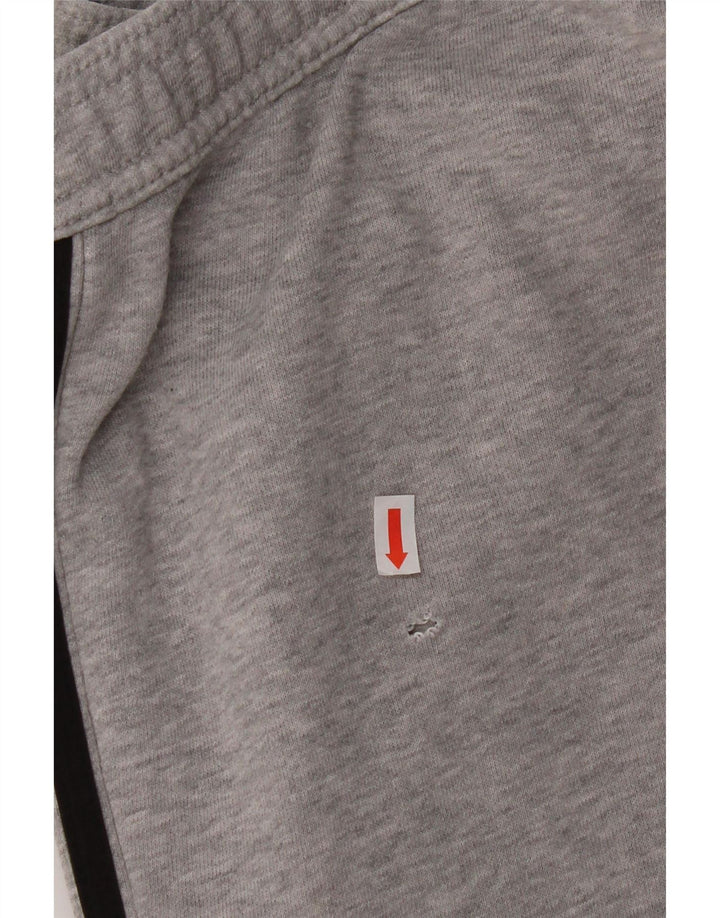 Pantaloni de trening Adidas pentru bărbați, bumbac gri mediu