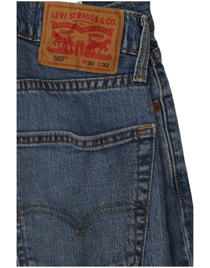 Blugi conici pentru bărbați Levi's 502 W30 L32 Bumbac albastru