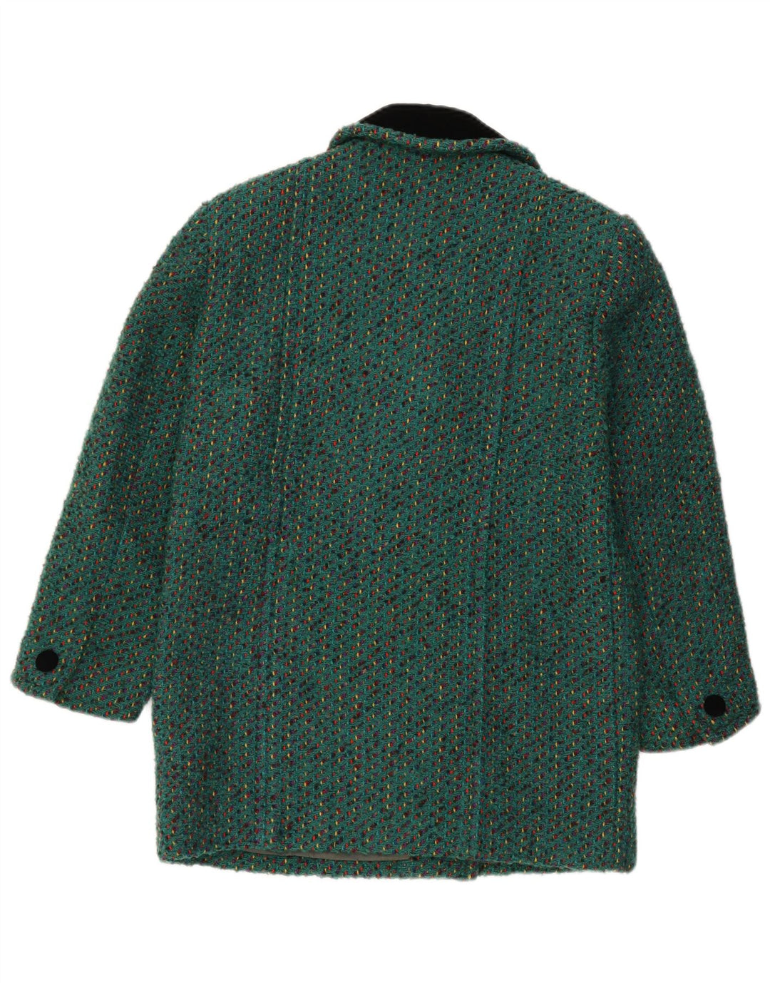 Pardesiu vintage pentru femei UK 12 Medium Green Flecked