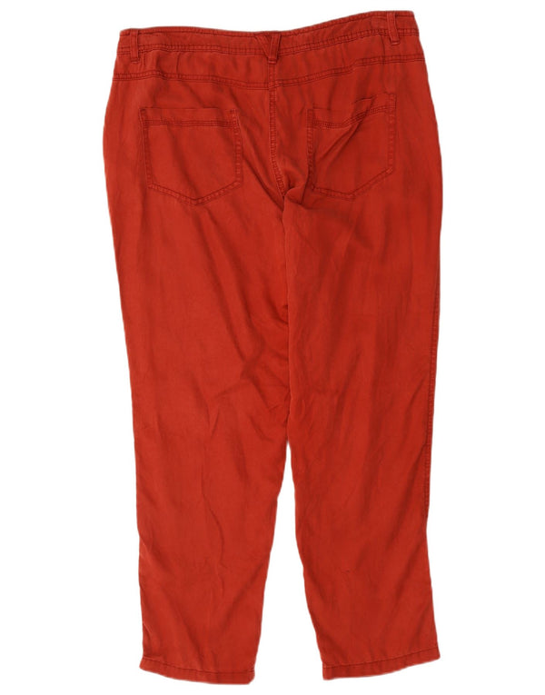 Marks & Spencer Pantaloni chino cu talie înaltă pentru femei UK 14 Large W34 L27 Red
