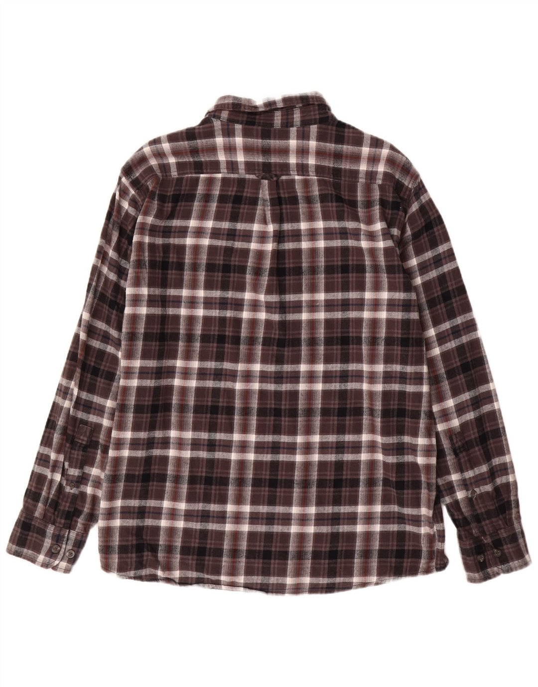 Cămașă de flanel cu carouri EDDIE BAUER, bumbac cu carouri XL maro