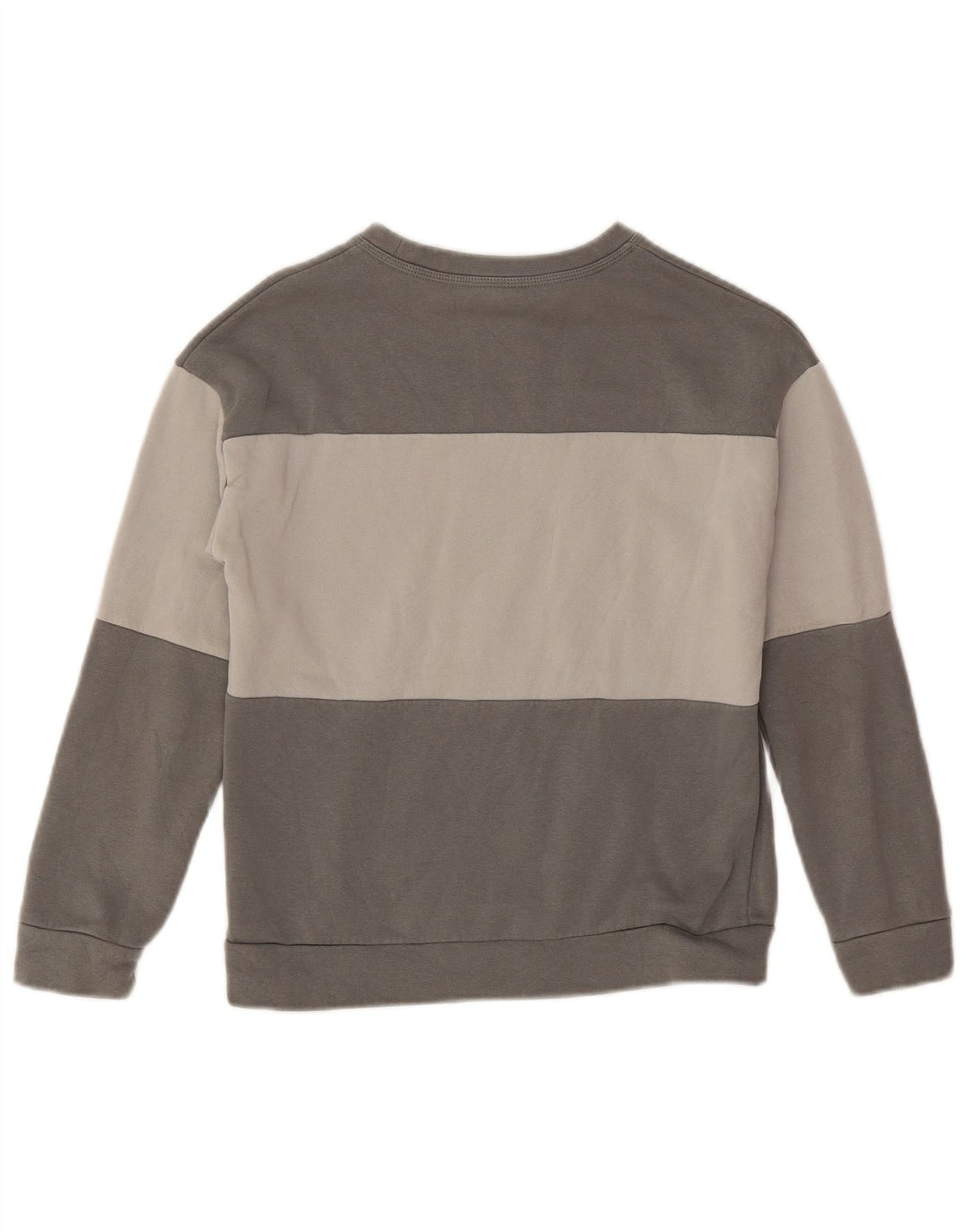 Pulover grafic pentru băieți NIKE 10-11 ani, gri mediu, color block