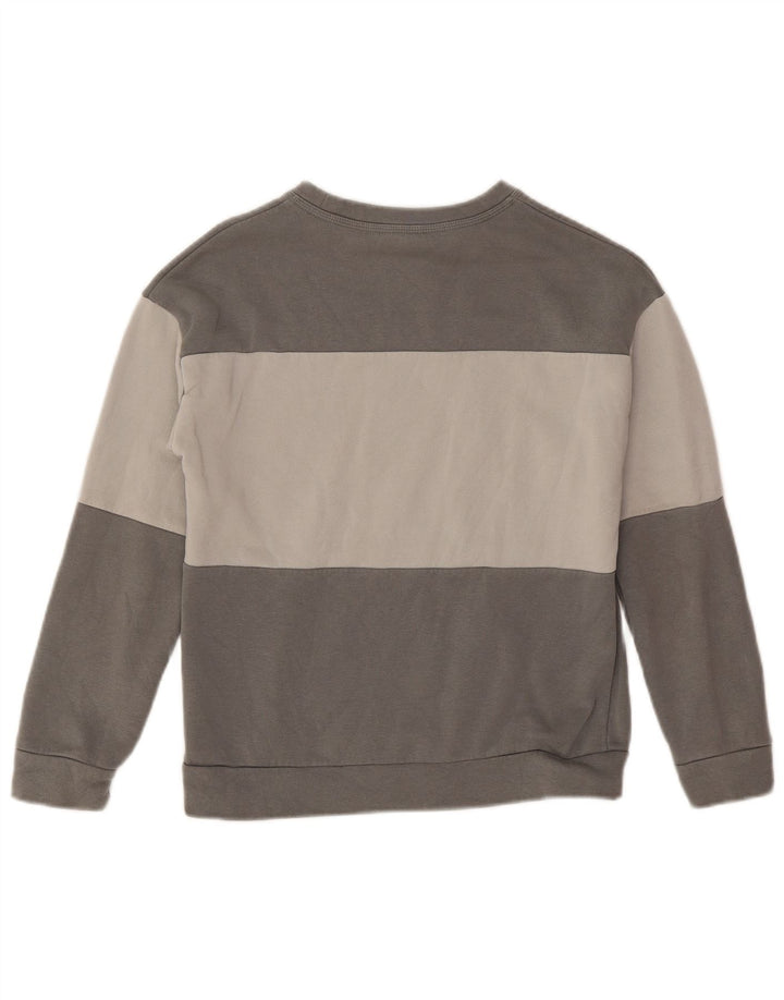 Pulover grafic pentru băieți NIKE 10-11 ani, gri mediu, color block