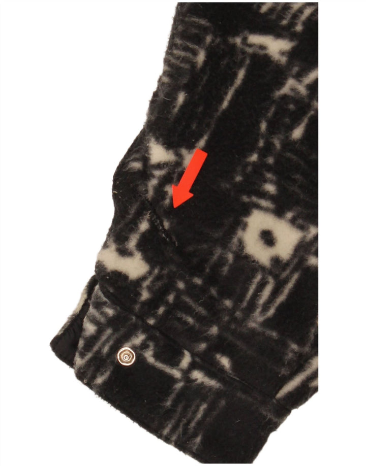 Jachetă pentru bărbați Invicta Fleece UK 38 Medium Black Geometric Poliester