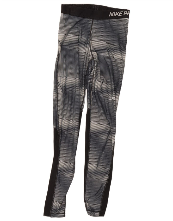 Leggings grafic Nike pentru băieți 10-11 ani, gri, poliester color bloc