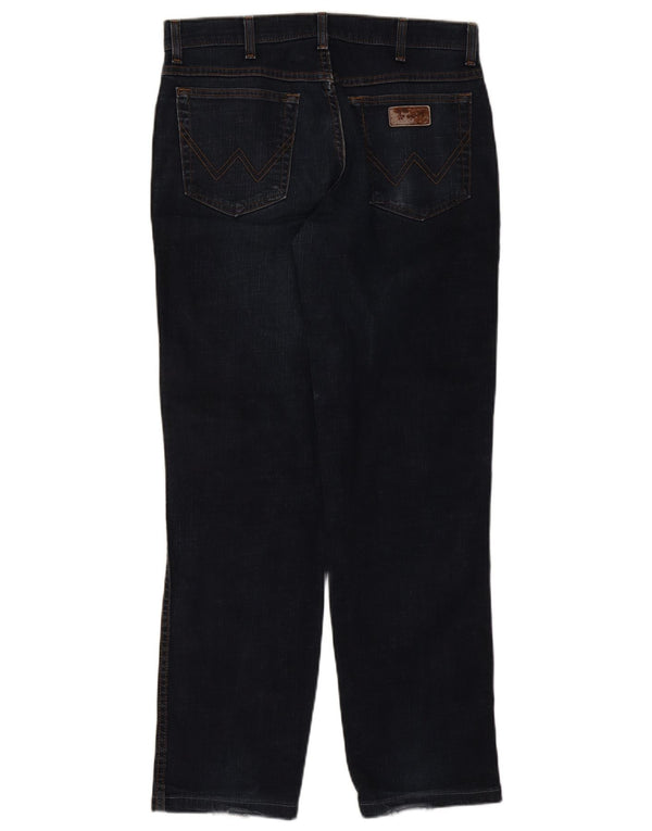 WRANGLER Blugi drepti pentru bărbați Texas Stretch W34 L31 Bumbac bleumarin