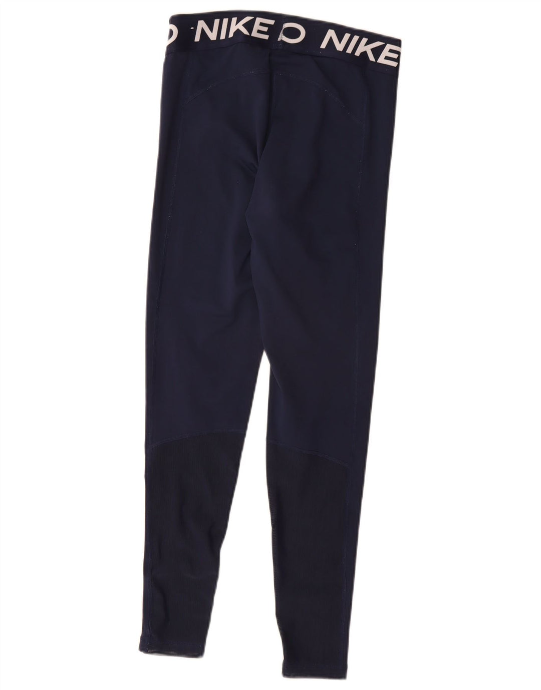Leggings cu grafică Nike Dri Fit pentru femei UK 12 Poliester mediu albastru bleumarin