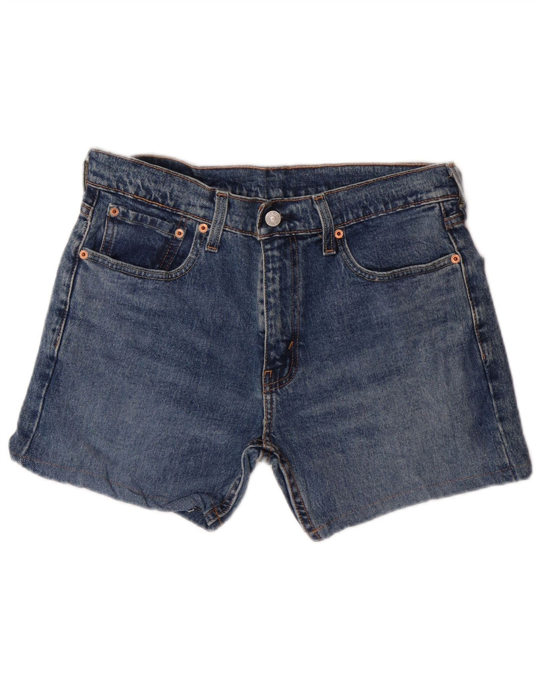 Pantaloni scurți din blugi pentru bărbați LEVI'S 502 W30, bumbac albastru mediu