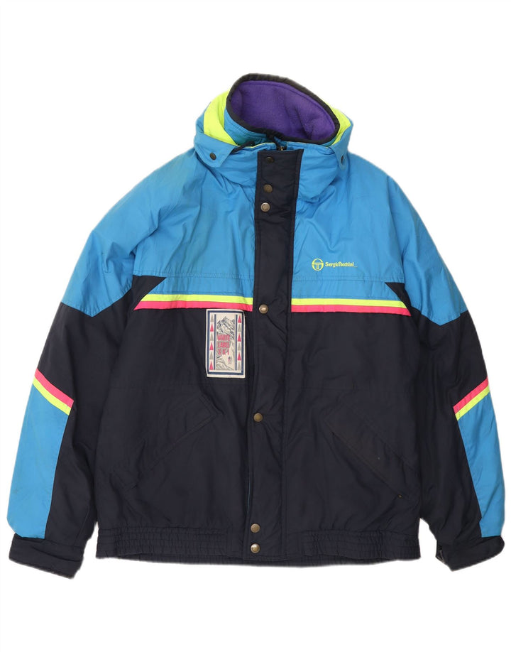 Jachetă de schi pentru bărbați Sergio Tacchini UK 42 XL bleumarin poliester color bloc