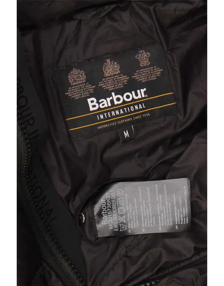 Jachetă căptușită cu glugă pentru bărbați Barbour UK 38 Poliamidă neagră medie