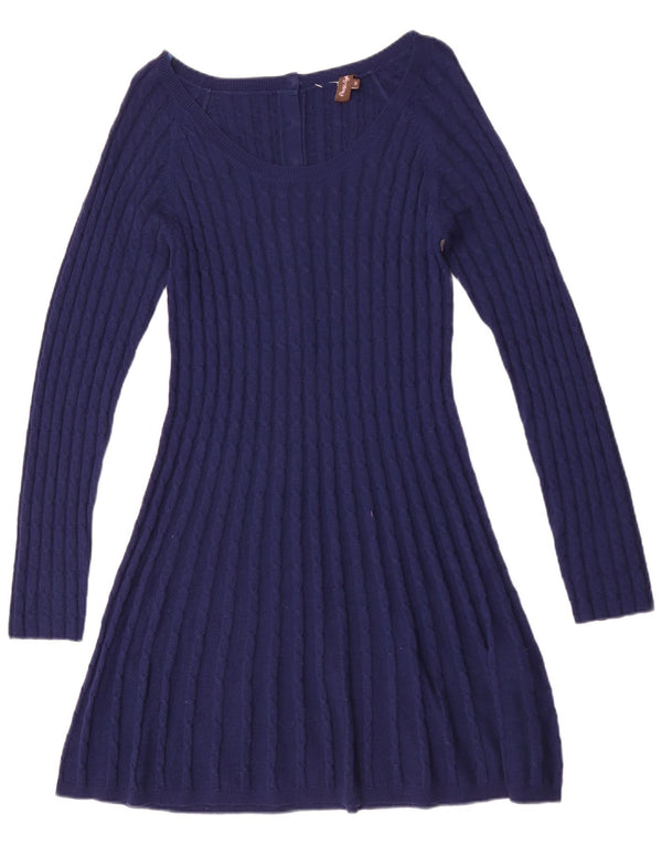 Rochie pulover cu mânecă lungă pentru femei Phase Eight UK 12 Mediu Lână bleumarin